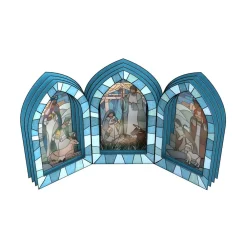 Lovepop Decor|Religious|Stained Glass Nativity Windows Giant Pop-Up Gift