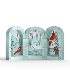 Lovepop Card & Gift Bundles|Decor|Stained Glass Winter Cardinal Bundle