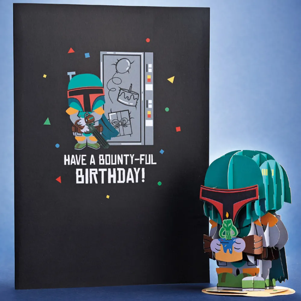 Lovepop Birthday|Star Wars|Star Wars™ Boba Fett™ Bounty-ful Birthday Card with Pop-Up Gift