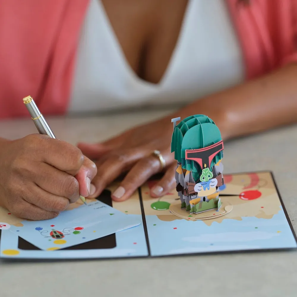 Lovepop Birthday|Star Wars|Star Wars™ Boba Fett™ Bounty-ful Birthday Card with Pop-Up Gift