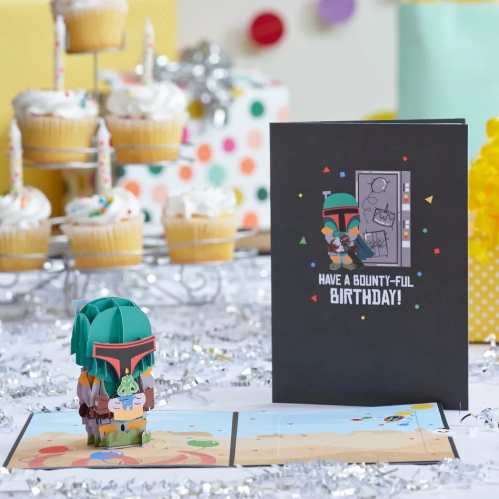 Lovepop Birthday|Star Wars|Star Wars™ Boba Fett™ Bounty-ful Birthday Card with Pop-Up Gift