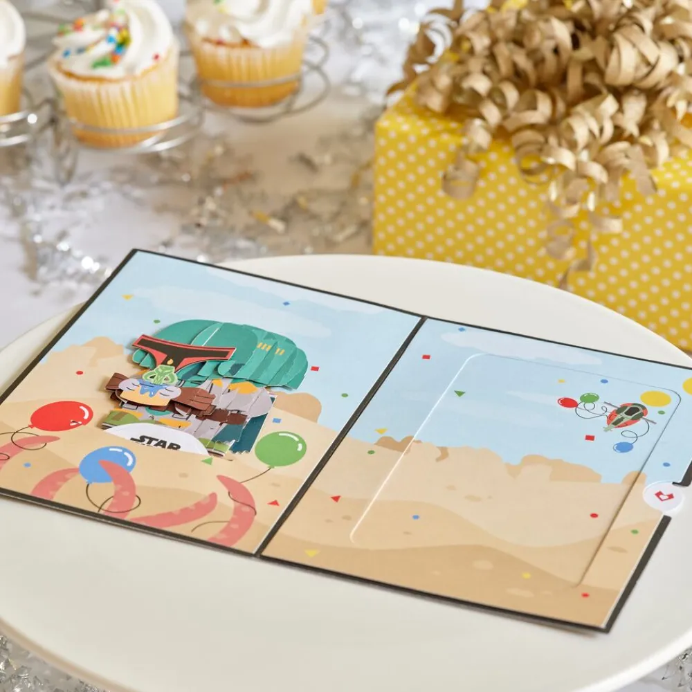 Lovepop Birthday|Star Wars|Star Wars™ Boba Fett™ Bounty-ful Birthday Card with Pop-Up Gift