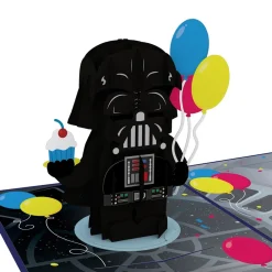 Lovepop Birthday|Star Wars|Star Wars™ Darth Vader™ Birthday Card with Pop-Up Gift