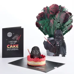 Lovepop Pop-Up Bouquets|Card & Gift Bundles|Star Wars™ Darth Vader™ Birthday Pop-Up Card & Flower Buds Bouquet Bundle