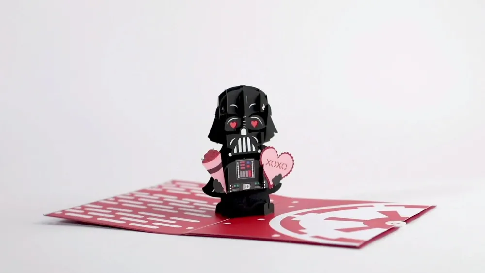 Lovepop Valentine'S Day 2/14|Kids|Star Wars™ Darth Vader™ Valentine Pop-Up Card