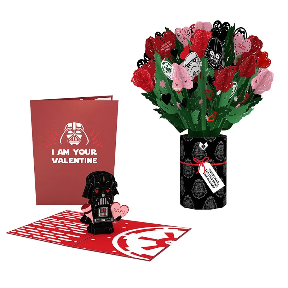 Lovepop Pop-Up Bouquets|Card & Gift Bundles|Star Wars™ Darth Vader™ Valentine Bundle
