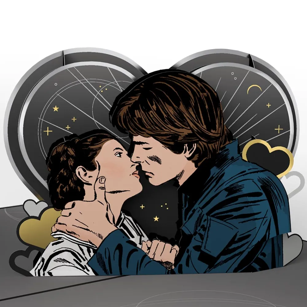 Lovepop Greeting Cards|Valentine'S Day 2/14|Star Wars™ Han Solo & Leia Love Pop-Up Card