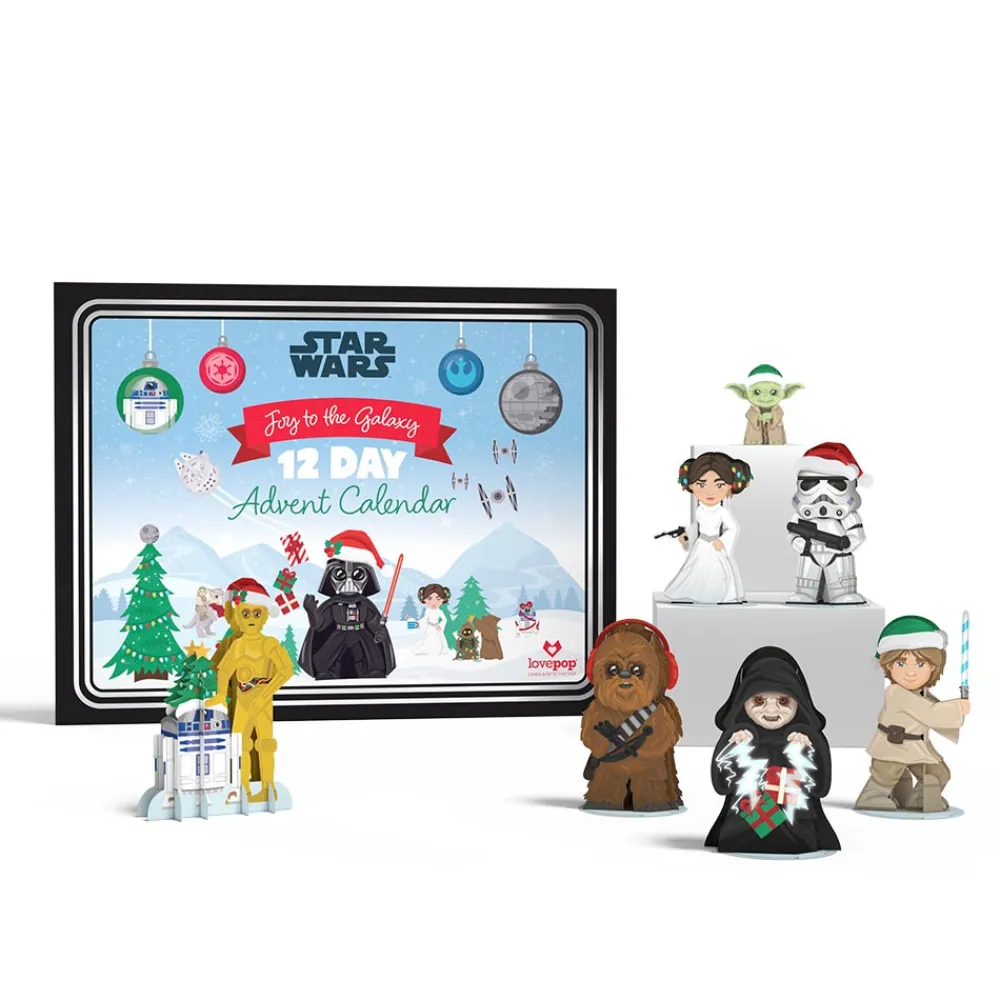 Lovepop Advent Calendars|Christmas 12/25|Star Wars™ Joy to the Galaxy 12 Day Holiday Advent Calendar