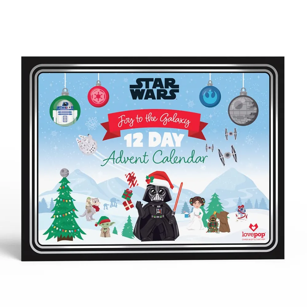 Lovepop Advent Calendars|Christmas 12/25|Star Wars™ Joy to the Galaxy 12 Day Holiday Advent Calendar