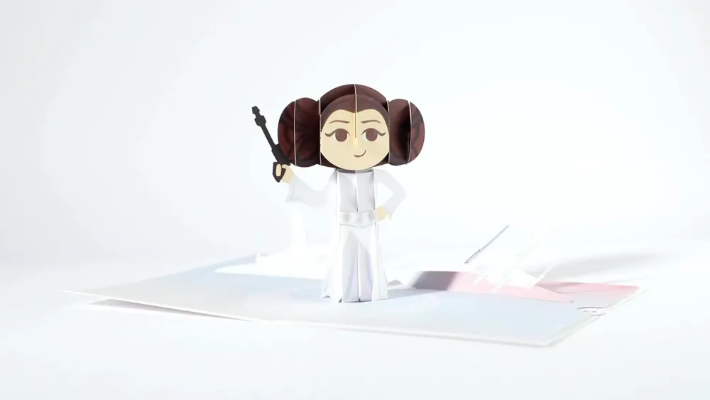 Lovepop Greeting Cards|Birthday|Star Wars™ Princess Leia™: Rebel Pop-Up Card