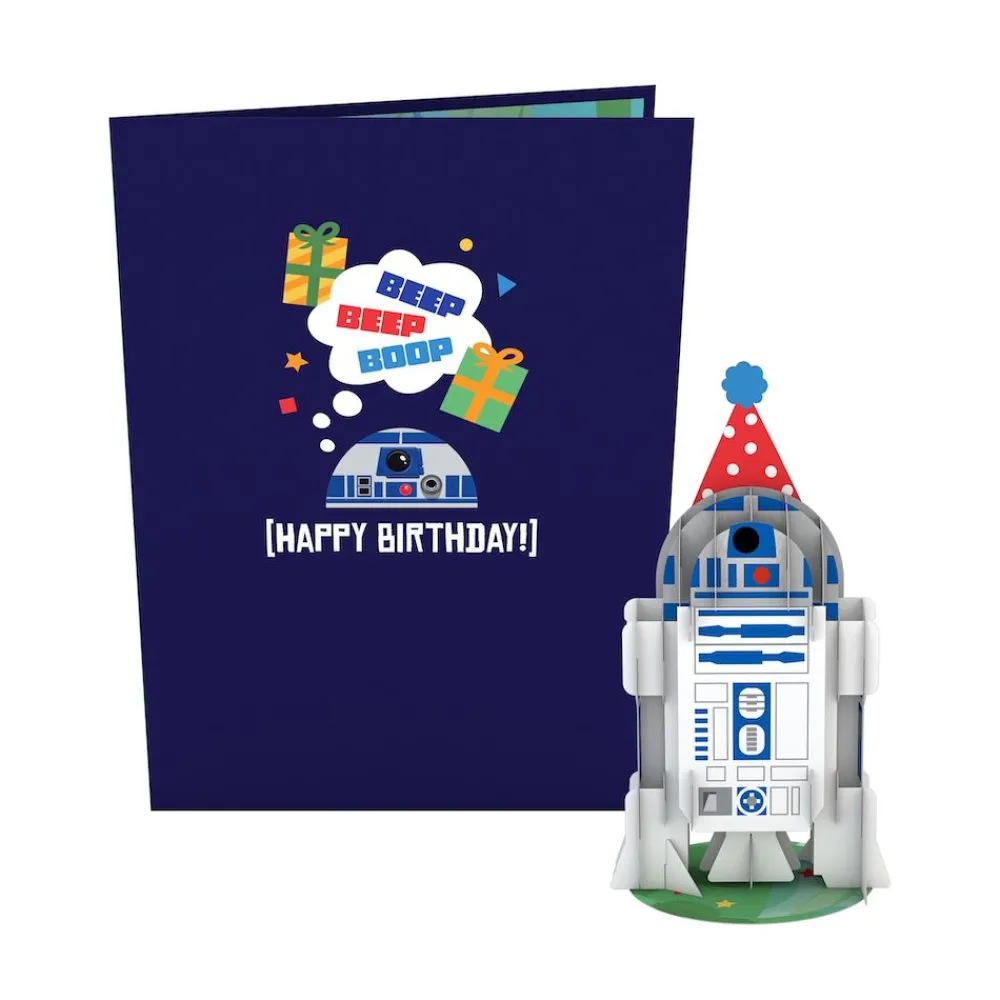 Lovepop Birthday|Kids|Star Wars™ R2-D2™ Birthday Card with Pop-Up Gift