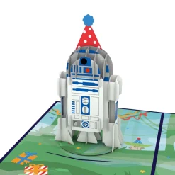 Lovepop Birthday|Kids|Star Wars™ R2-D2™ Birthday Card with Pop-Up Gift