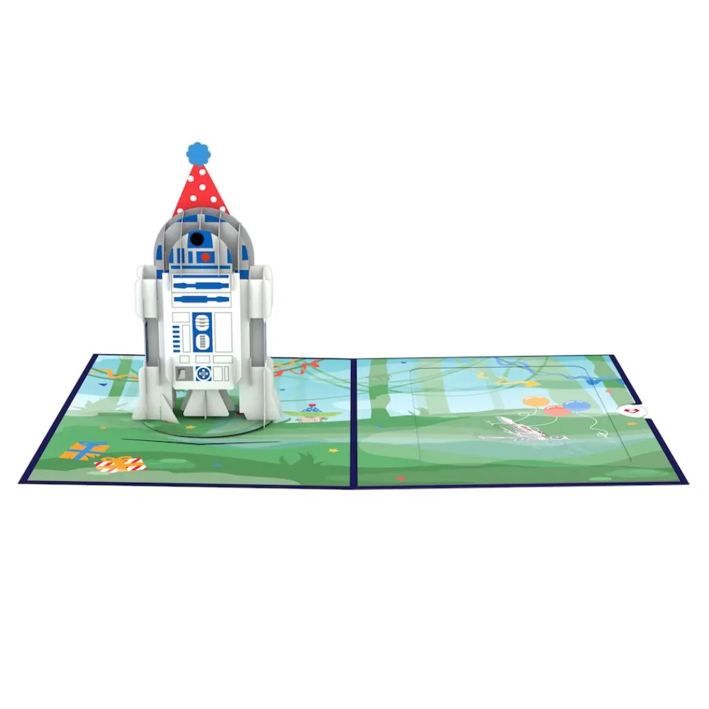 Lovepop Birthday|Kids|Star Wars™ R2-D2™ Birthday Card with Pop-Up Gift