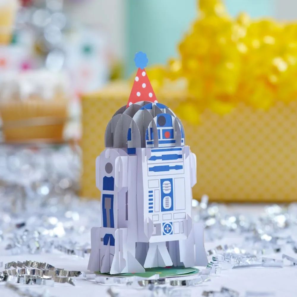 Lovepop Birthday|Kids|Star Wars™ R2-D2™ Birthday Card with Pop-Up Gift