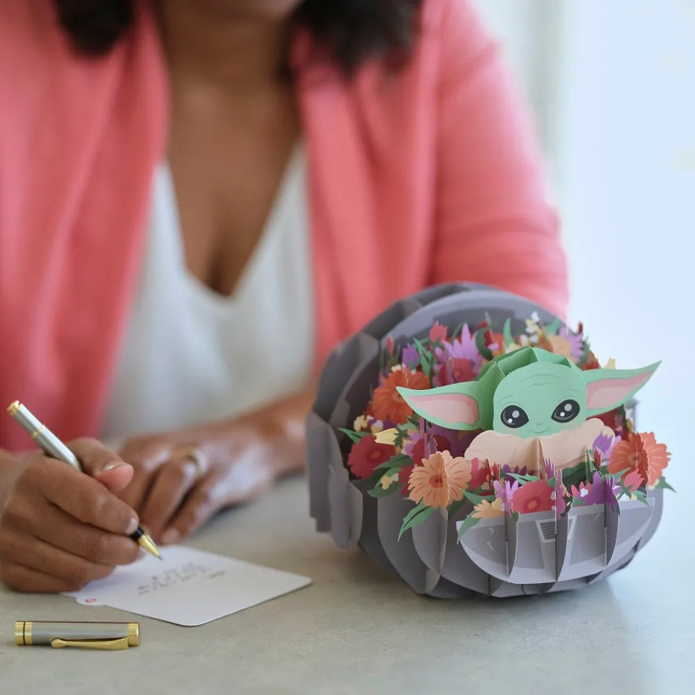 Lovepop Decor|Just Because|Star Wars™ The Mandalorian™ Floral Grogu™ Giant Pop-Up Gift