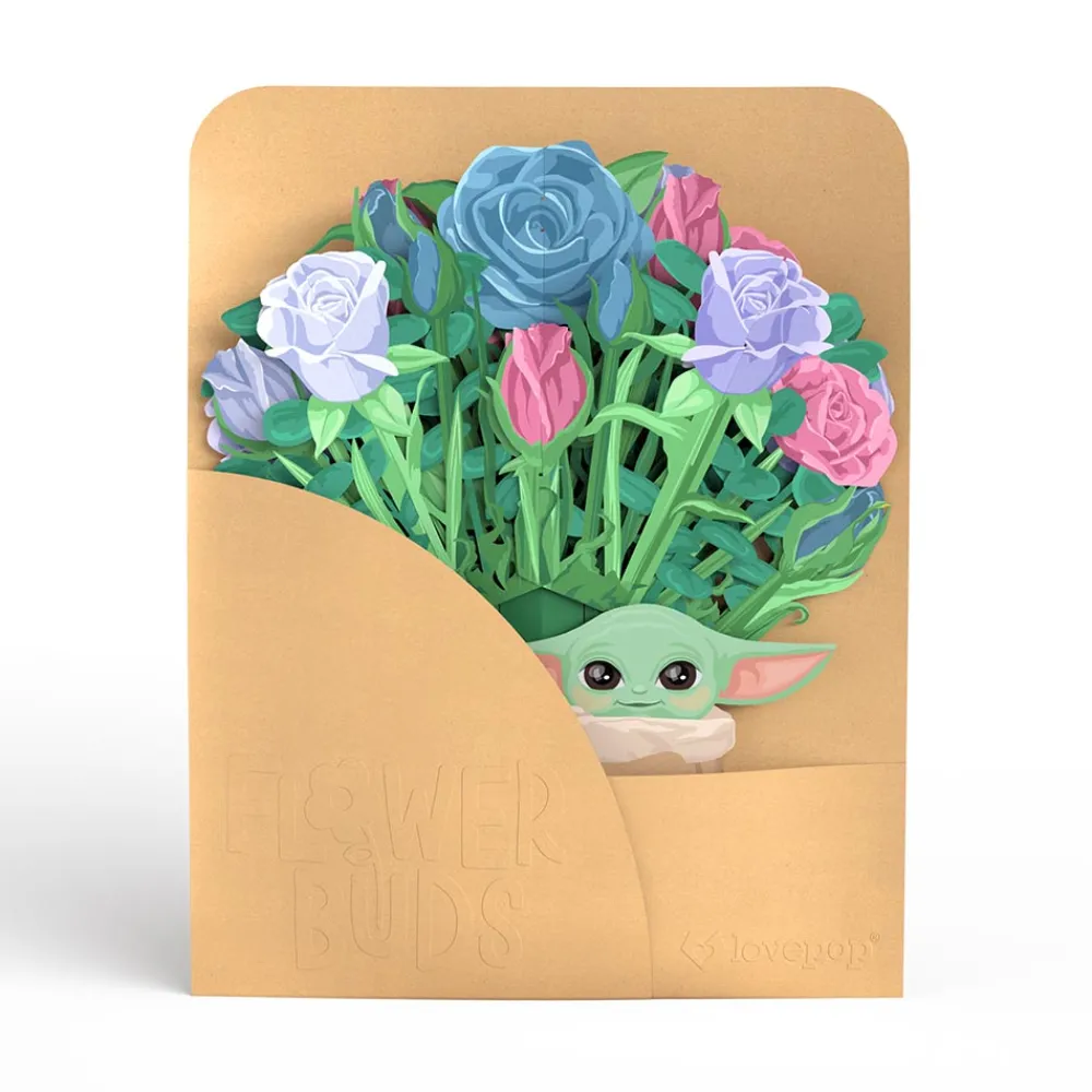 Lovepop Pop-Up Bouquets|Flower Buds|Star Wars™ The Mandalorian™ Grogu™ Flower Buds Bouquet
