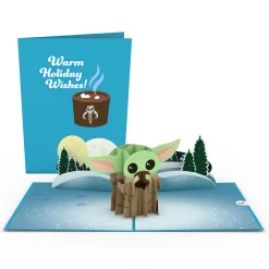 Lovepop Greeting Cards|New Year 1/1|Star Wars™ The Mandalorian™ The Child: Warm Holiday Wishes Pop-Up Card