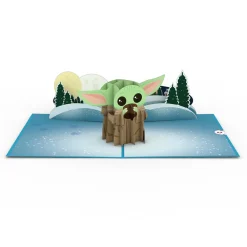 Lovepop Greeting Cards|New Year 1/1|Star Wars™ The Mandalorian™ The Child: Warm Holiday Wishes Pop-Up Card