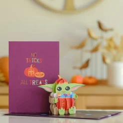 Lovepop Halloween 10/31|Star Wars|Star Wars™ The Mandalorian™ Grogu™ No Tricks All Treats Pop-Up Card