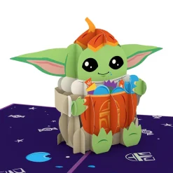Lovepop Halloween 10/31|Star Wars|Star Wars™ The Mandalorian™ Grogu™ No Tricks All Treats Pop-Up Card