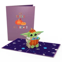 Lovepop Halloween 10/31|Star Wars|Star Wars™ The Mandalorian™ Grogu™ No Tricks All Treats Pop-Up Card