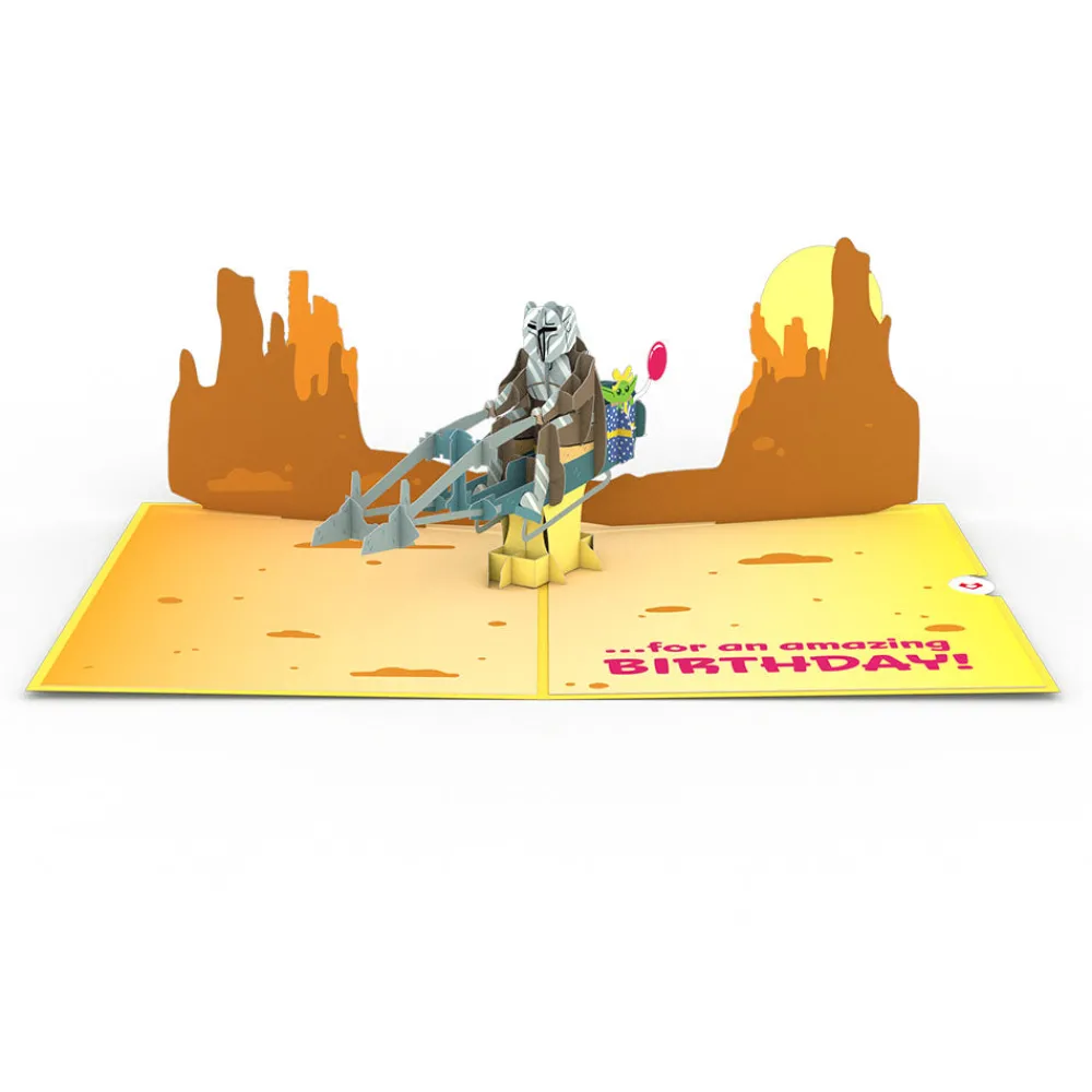 Lovepop Birthday|Kids|Star Wars™ The Mandalorian™ The Birthday Way Pop-Up Card