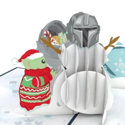 Lovepop Christmas 12/25|Star Wars|Star Wars™ The Mandalorian™ Galaxy's Greetings Pop-Up Card