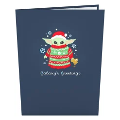 Lovepop Christmas 12/25|Star Wars|Star Wars™ The Mandalorian™ Galaxy's Greetings Pop-Up Card