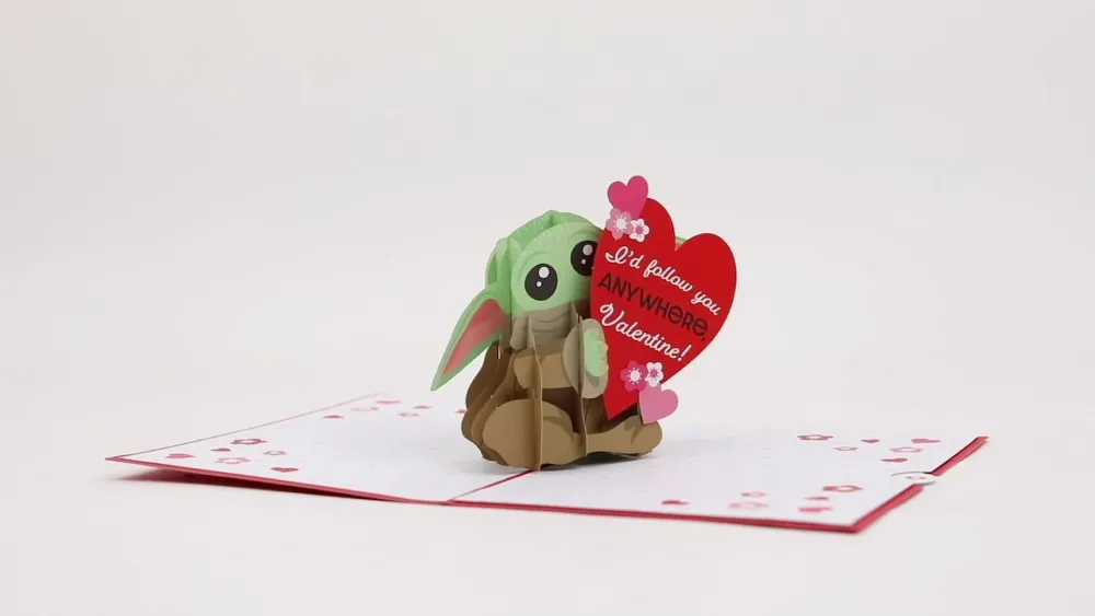 Lovepop Greeting Cards|Valentine'S Day 2/14|Star Wars™ The Mandalorian™ Grogu™ Love Pop-Up Card