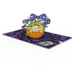 Lovepop Halloween 10/31|Kids|Star Wars™ The Mandalorian™ Grogu™ Candy is the Way Pop-Up Card