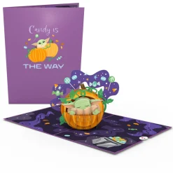 Lovepop Halloween 10/31|Kids|Star Wars™ The Mandalorian™ Grogu™ Candy is the Way Pop-Up Card