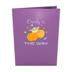 Lovepop Halloween 10/31|Kids|Star Wars™ The Mandalorian™ Grogu™ Candy is the Way Pop-Up Card