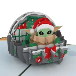 Lovepop Christmas 12/25|Star Wars|Star Wars™ The Mandalorian™ Grogu™ Happy Holidays Pop-Up Card