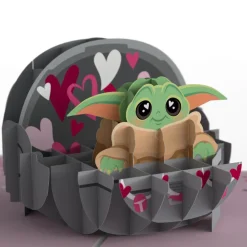 Lovepop Valentine'S Day 2/14|Star Wars|Star Wars™ The Mandalorian™ Grogu™ Love is the Way Pop-Up Card