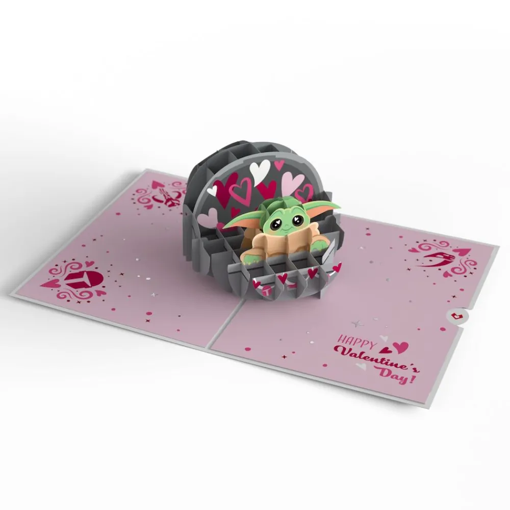 Lovepop Valentine'S Day 2/14|Star Wars|Star Wars™ The Mandalorian™ Grogu™ Love is the Way Pop-Up Card