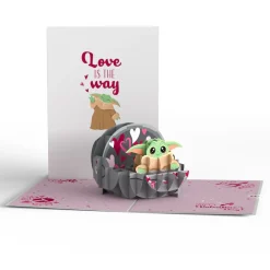 Lovepop Valentine'S Day 2/14|Star Wars|Star Wars™ The Mandalorian™ Grogu™ Love is the Way Pop-Up Card