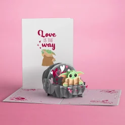 Lovepop Valentine'S Day 2/14|Star Wars|Star Wars™ The Mandalorian™ Grogu™ Love is the Way Pop-Up Card