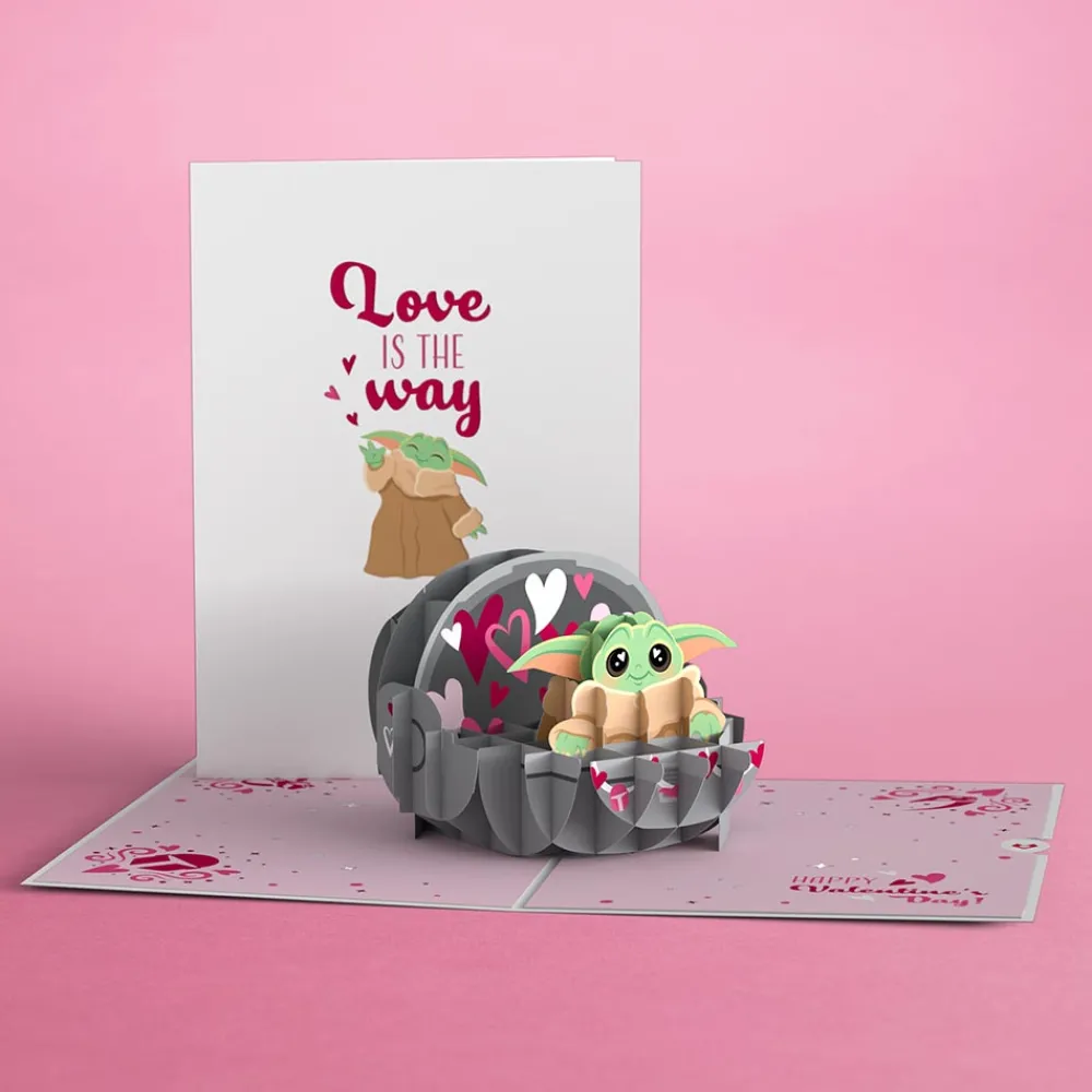 Lovepop Valentine'S Day 2/14|Star Wars|Star Wars™ The Mandalorian™ Grogu™ Love is the Way Pop-Up Card