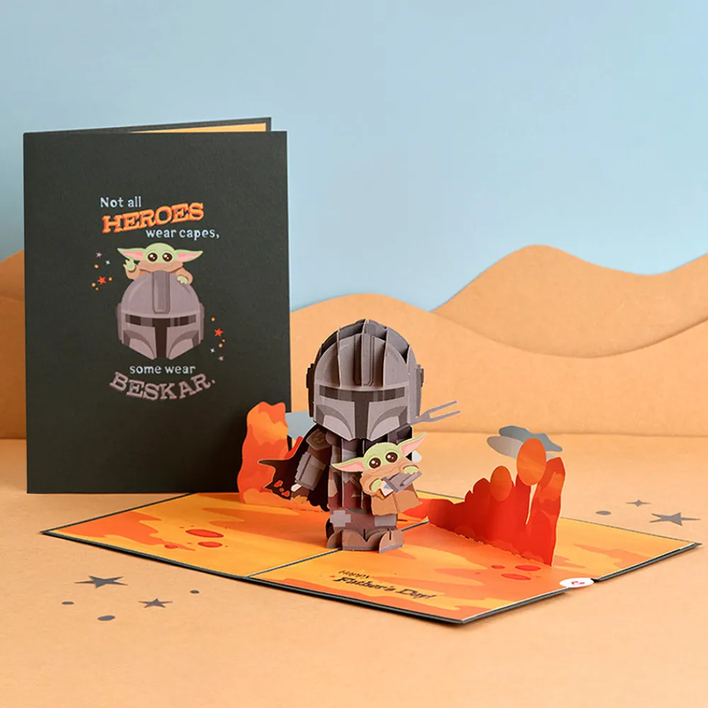 Lovepop Father'S Day 6/15|Dad|Star Wars™ The Mandalorian™ Beskar Father's Day Pop-Up Card