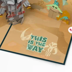 Lovepop Birthday|Star Wars|Star Wars™ The Mandalorian™ Legendary Warrior Birthday Pop-Up Card