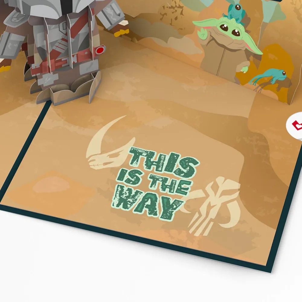 Lovepop Birthday|Star Wars|Star Wars™ The Mandalorian™ Legendary Warrior Birthday Pop-Up Card