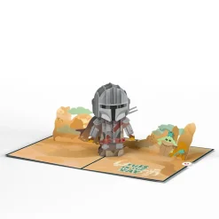 Lovepop Birthday|Star Wars|Star Wars™ The Mandalorian™ Legendary Warrior Birthday Pop-Up Card
