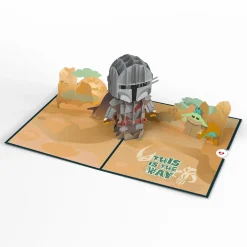 Lovepop Birthday|Star Wars|Star Wars™ The Mandalorian™ Legendary Warrior Birthday Pop-Up Card