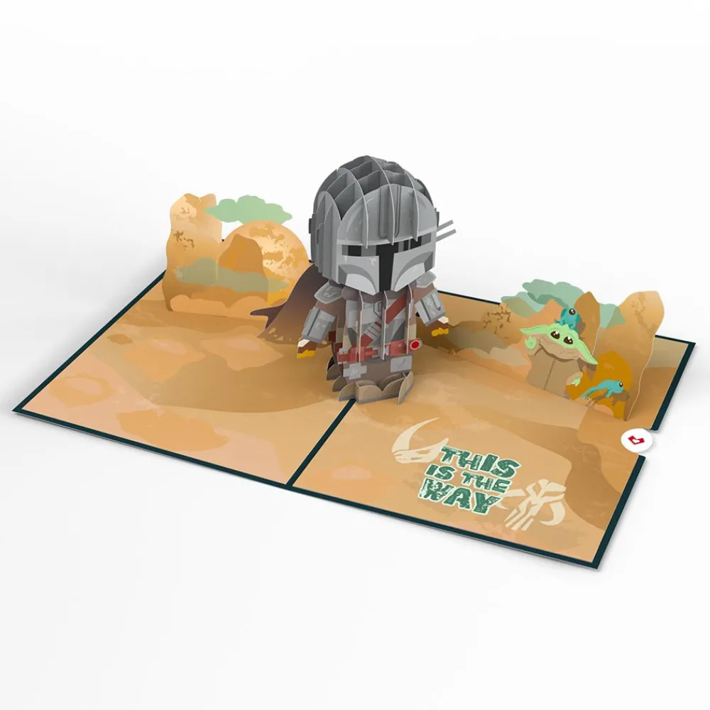 Lovepop Birthday|Star Wars|Star Wars™ The Mandalorian™ Legendary Warrior Birthday Pop-Up Card