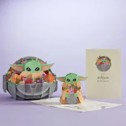 Lovepop Card & Gift Bundles|Mother'S Day 5/11|Star Wars™ The Mandalorian™ Grogu™ Floral Mother’s Day Bundle