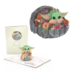 Lovepop Card & Gift Bundles|Mother'S Day 5/11|Star Wars™ The Mandalorian™ Grogu™ Floral Mother’s Day Bundle
