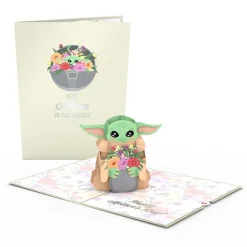 Lovepop Card & Gift Bundles|Mother'S Day 5/11|Star Wars™ The Mandalorian™ Grogu™ Floral Mother’s Day Bundle