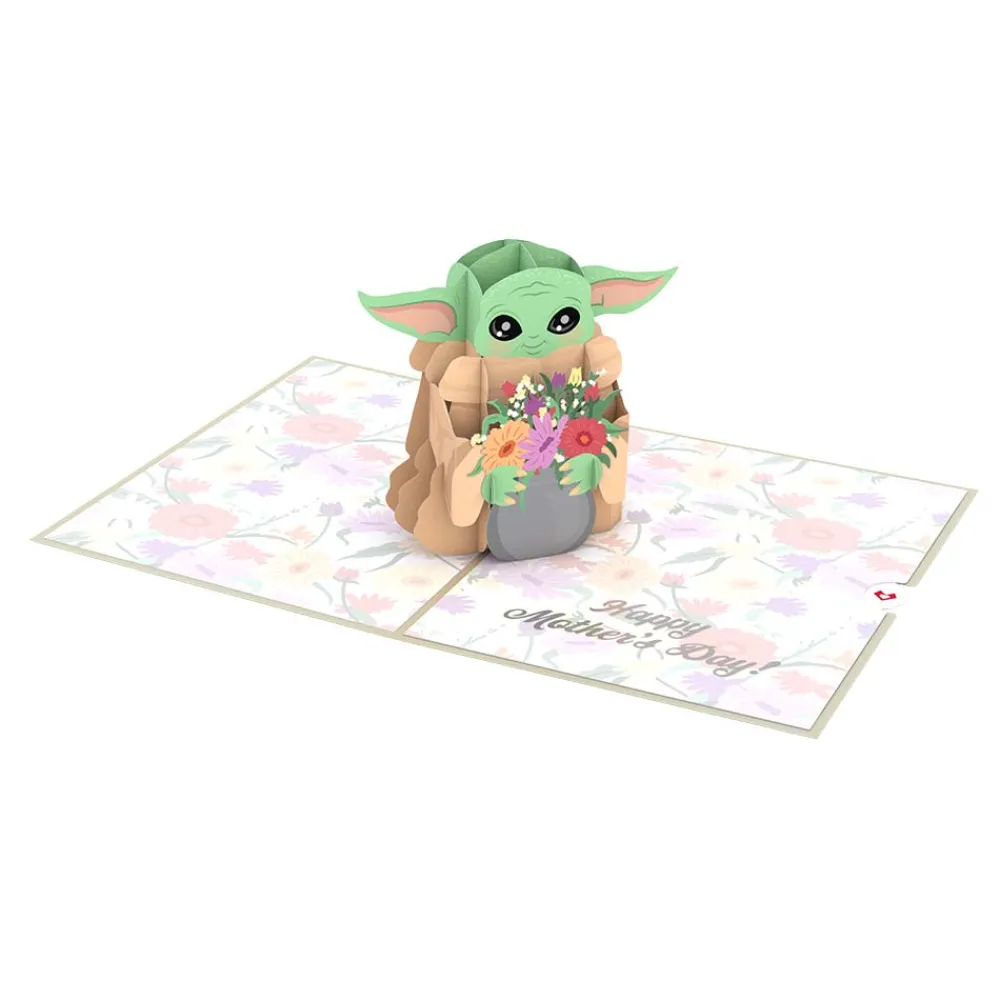 Lovepop Card & Gift Bundles|Mother'S Day 5/11|Star Wars™ The Mandalorian™ Grogu™ Floral Mother’s Day Bundle
