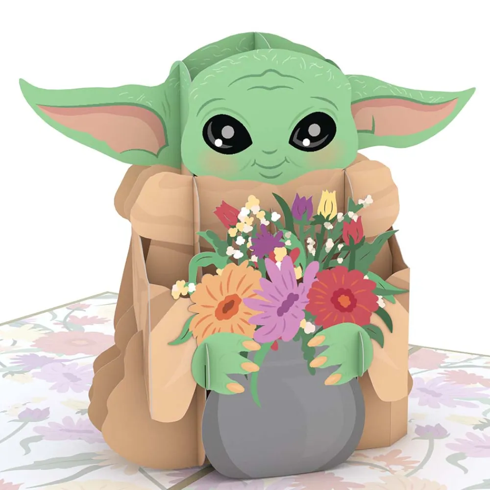 Lovepop Card & Gift Bundles|Mother'S Day 5/11|Star Wars™ The Mandalorian™ Grogu™ Floral Mother’s Day Bundle