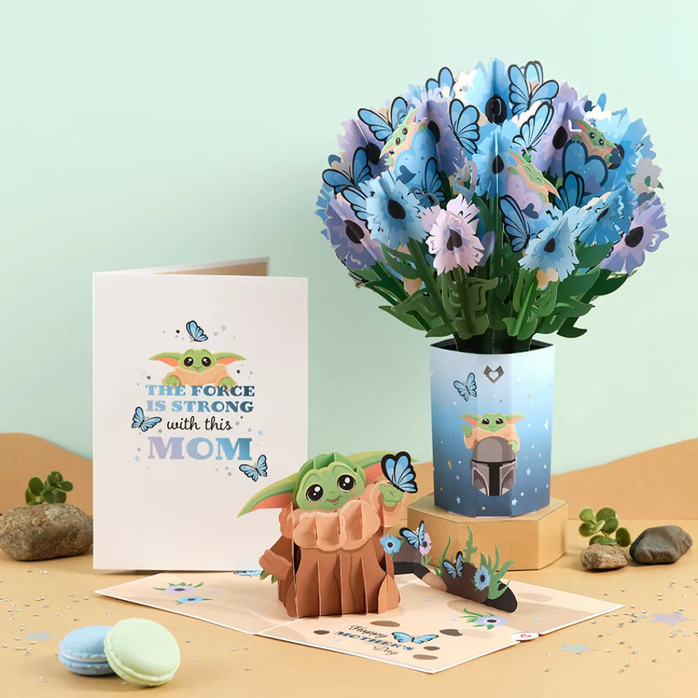 Lovepop Card & Gift Bundles|Mother'S Day 5/11|Star Wars™ The Mandalorian™ Grogu™ Mother's Day Butterfly Bundle